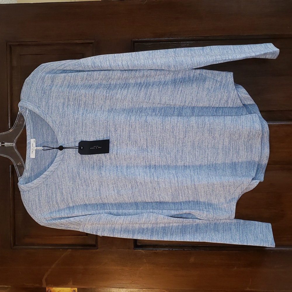 Rag & Bone Dusky Lavender The Knit Long Sleeve XS NWT - Picture 4 of 10
